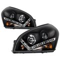 Spyder Automotive 04-09 TUCSON PROJECTOR HEADLIGHTS-DRL-BLACK-HIGH H1 (INCLUDED)-LOW H1 (INCLUDED) 5029447